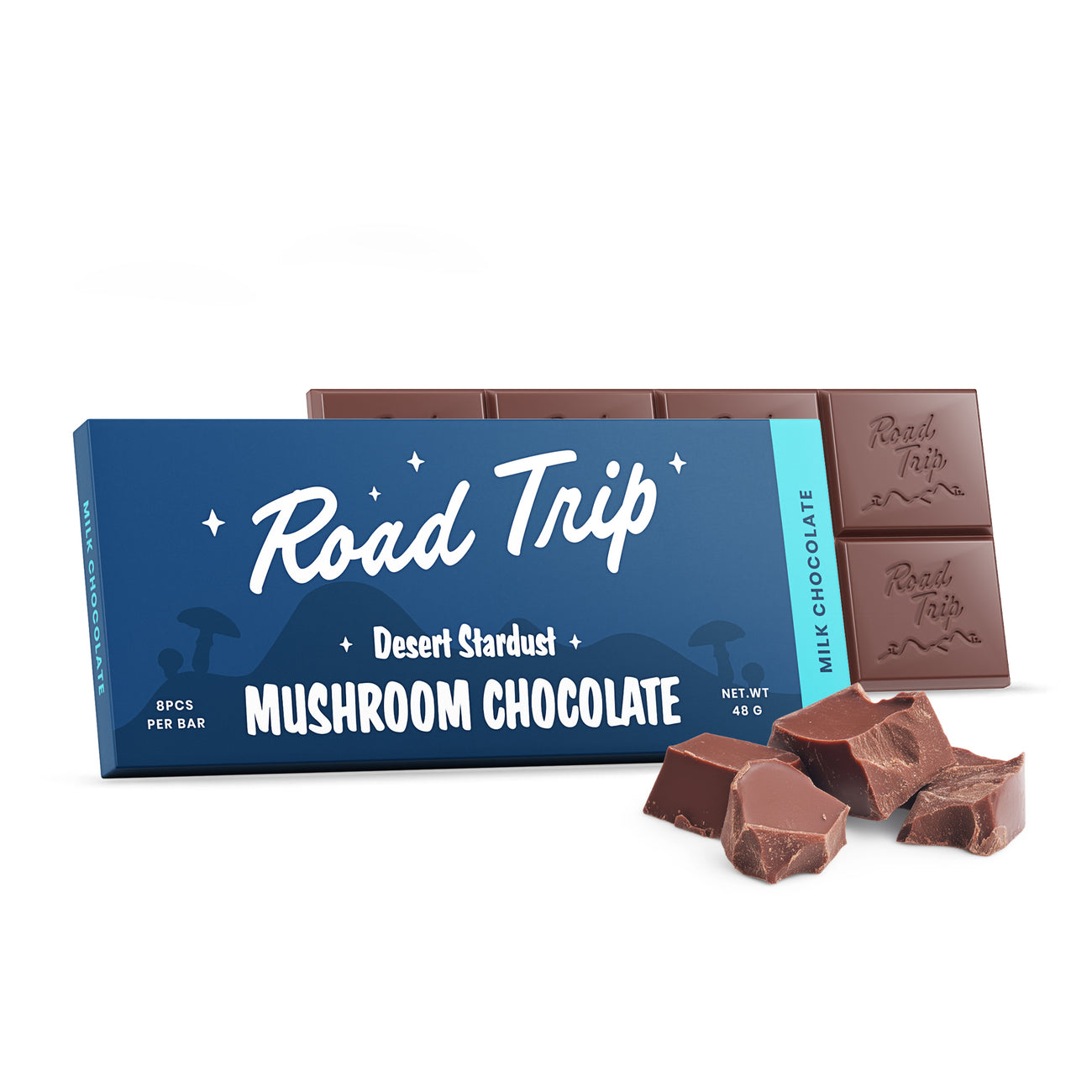 Road Trip Magic Mushroom Chocolate Bar – Milk Chocolate Functional Edible for Mood and Focus Road Trip Magic Mushroom Chocolate Bar – Milk Chocolate Functional Edible for Mood and Focus
