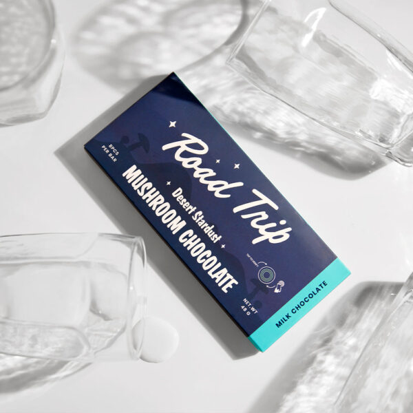 Road Trip Functional Mushroom Chocolate – Creamy Milk Chocolate Nootropic Edible for Relaxation and Clarity Road Trip Functional Mushroom Chocolate – Creamy Milk Chocolate Nootropic Edible for Relaxation and Clarity