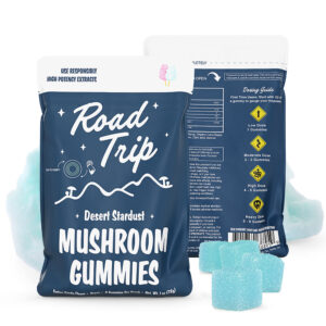 Road Trip Mushroom Gummies Cotton Candy – Legal Functional Edibles for Mood and Focus