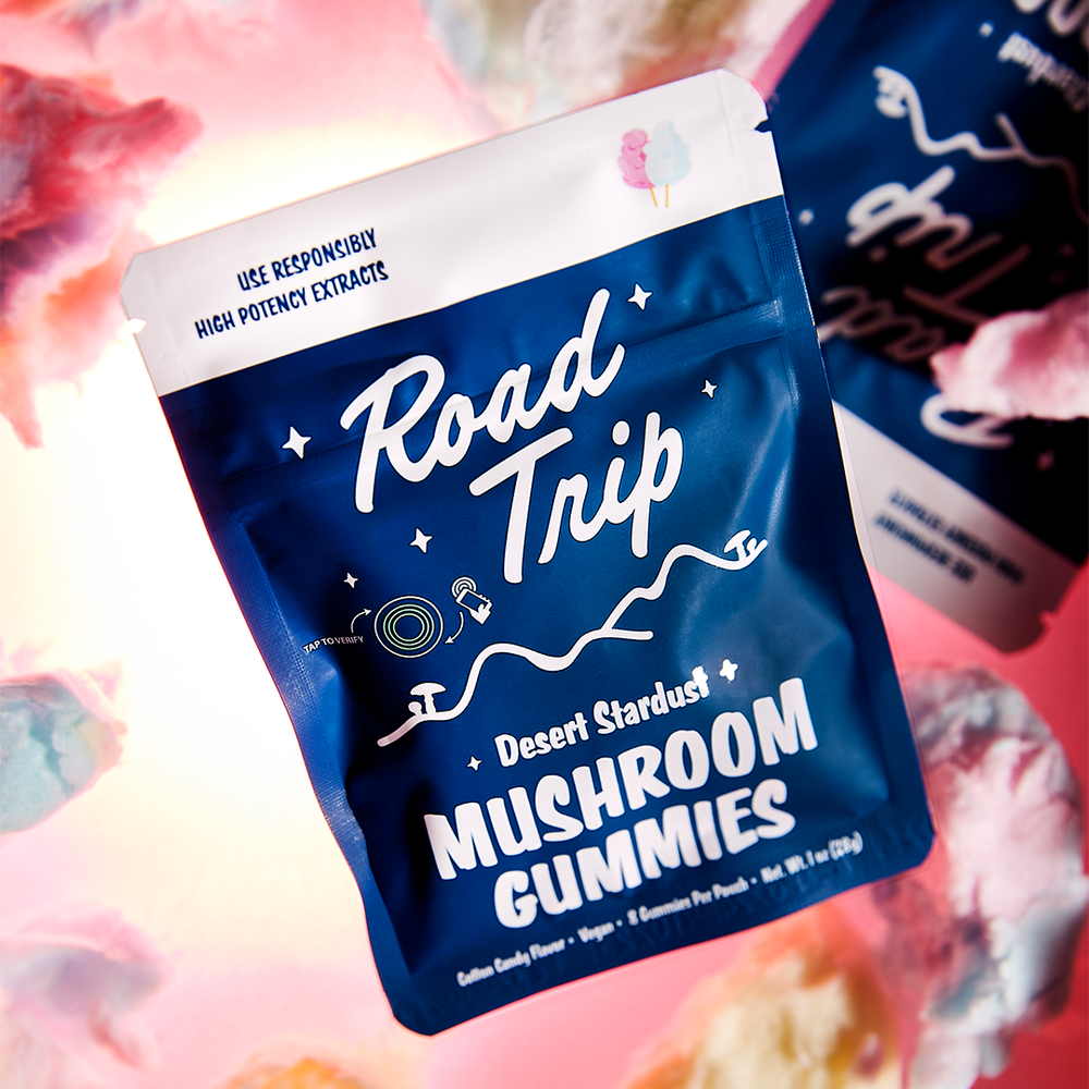 Functional Mushroom Gummies for Focus & Wellness: Why Roadtrip Is Leading the Way Roadtrip functional mushroom gummies in Desert Stardust blend