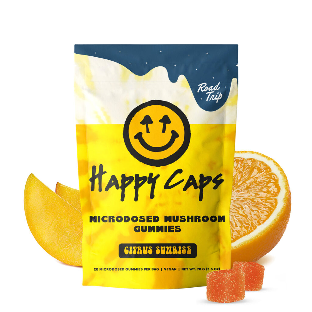 Road Trip Happy Caps Citrus Sunrise Microdose Gummies