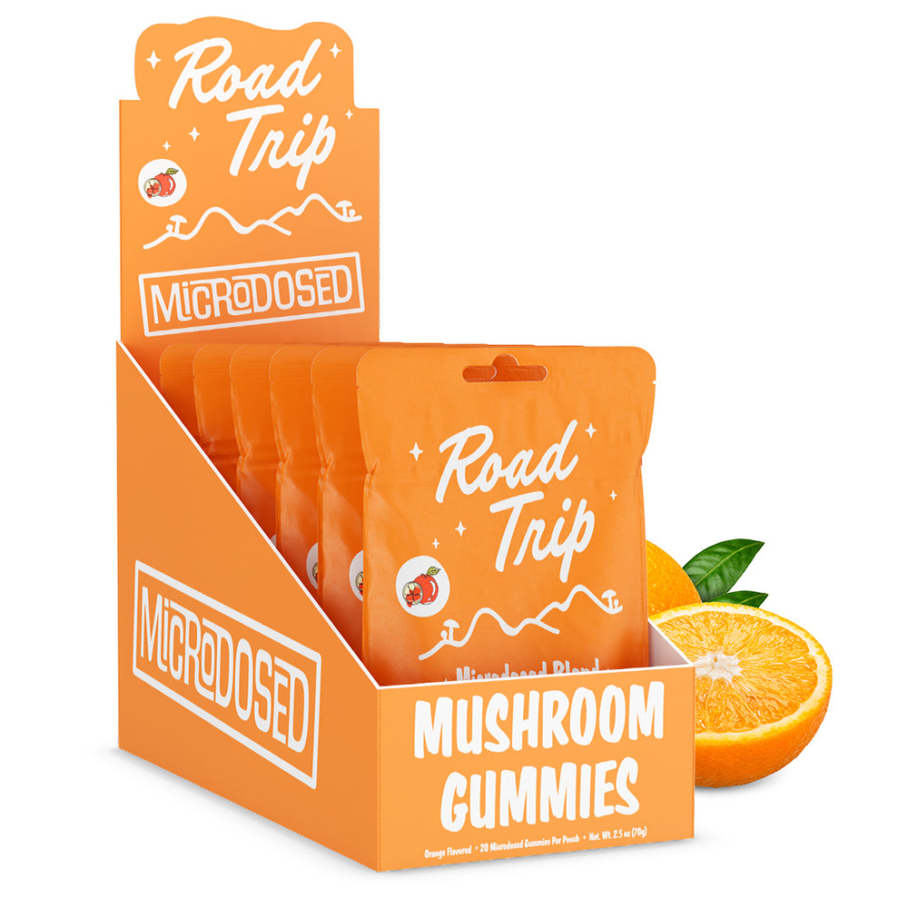 Road Trip Microdosed Mushroom Gummies Orange – Legal Edibles for Mood and Clarity Road Trip Microdosed Mushroom Gummies Orange – Legal Edibles for Mood and Clarity